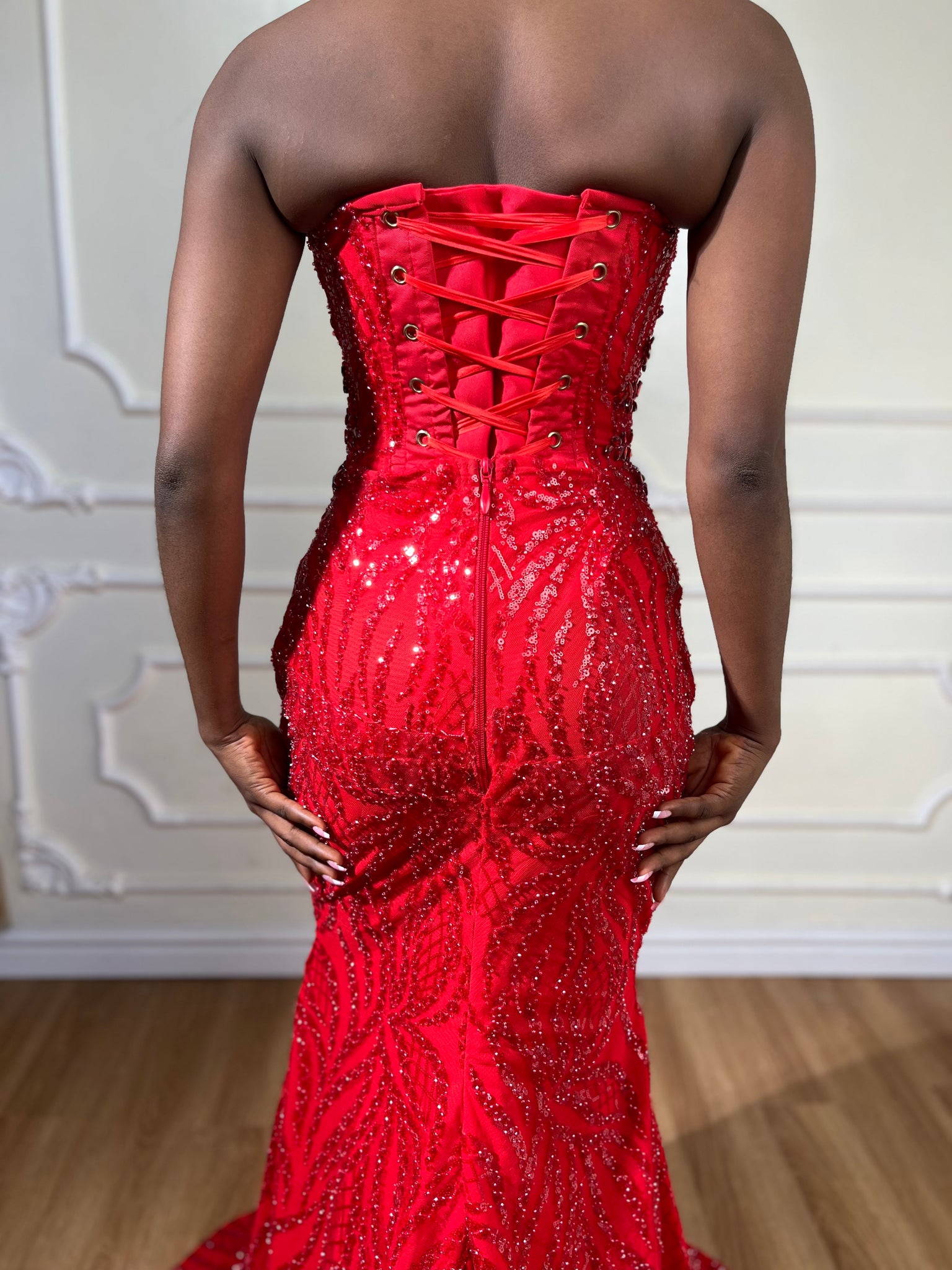 Red Prom dress