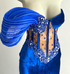 Royalty Blue Velvet Dress Lara Peters Royalty Blue Velvet Dress Lara Peters
