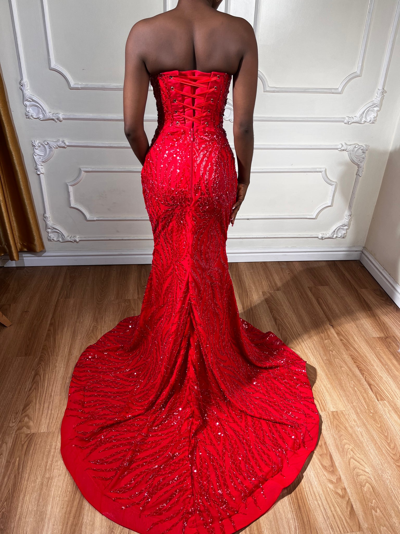 Red Prom dress